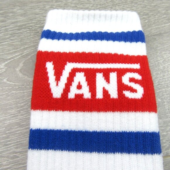Vans Unisex Retro White Crew Socks Size 9.5-13 (1 Pair) NEW - Picture 5 of 10